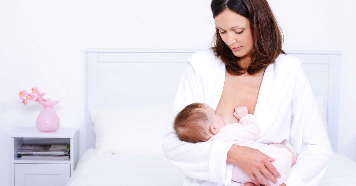 položaji za dojenje bebe