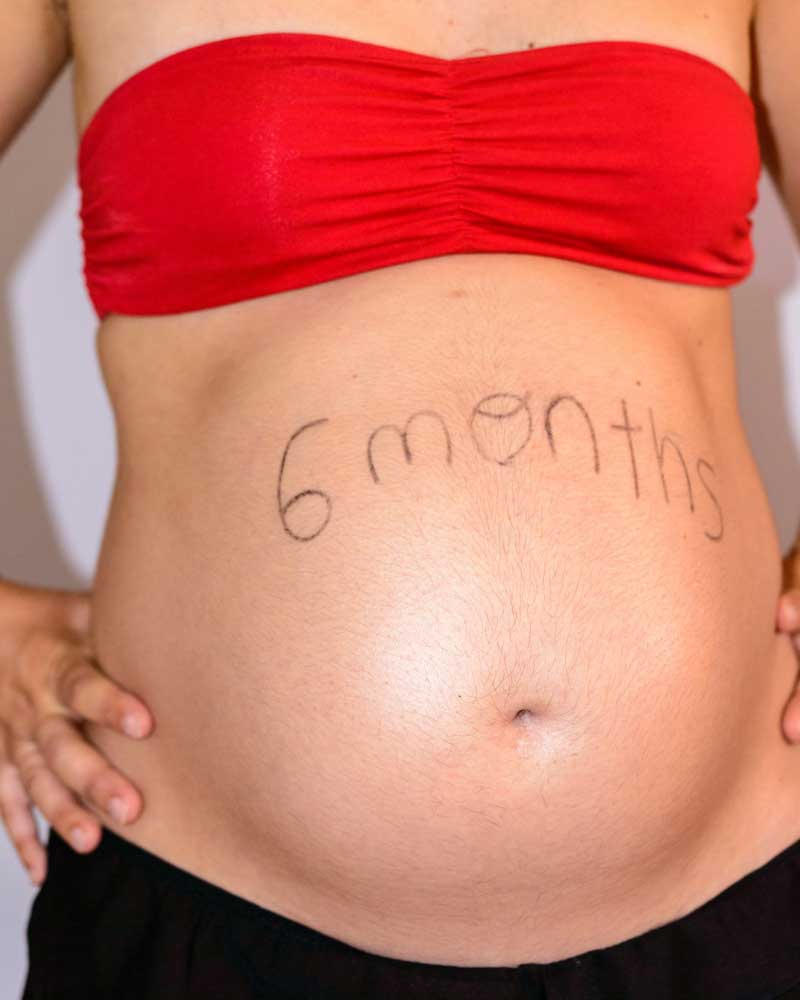 stomak u šestom mesecu trudnoće